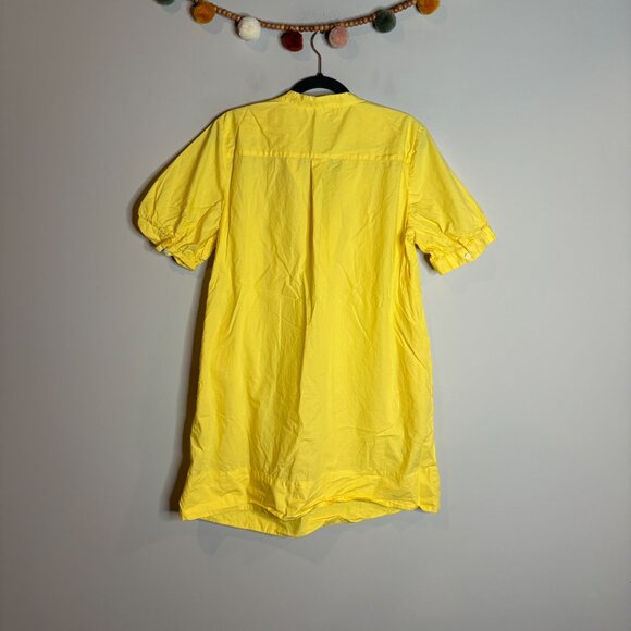 J. Crew Yellow Poplin short sleeve mini dress - Picture 6 of 6
